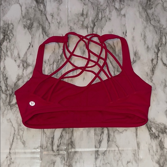 Hot Pink lululemon Sports Bra - Picture 2 of 4